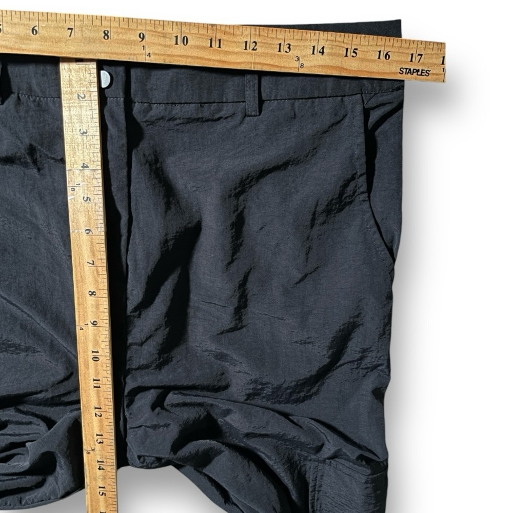 HAPPILY GREY Black Nylon Windbreaker High Rise Cargo Jogger Pants XL - Picture 8 of 10